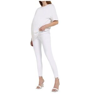 River Island maternity WHITE MOLLY MID RISE SKINNY JEANS SZ 10
